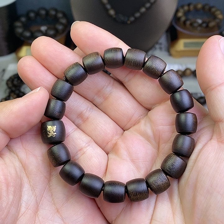 手串沉香越南芽庄白棋楠1.0桶珠