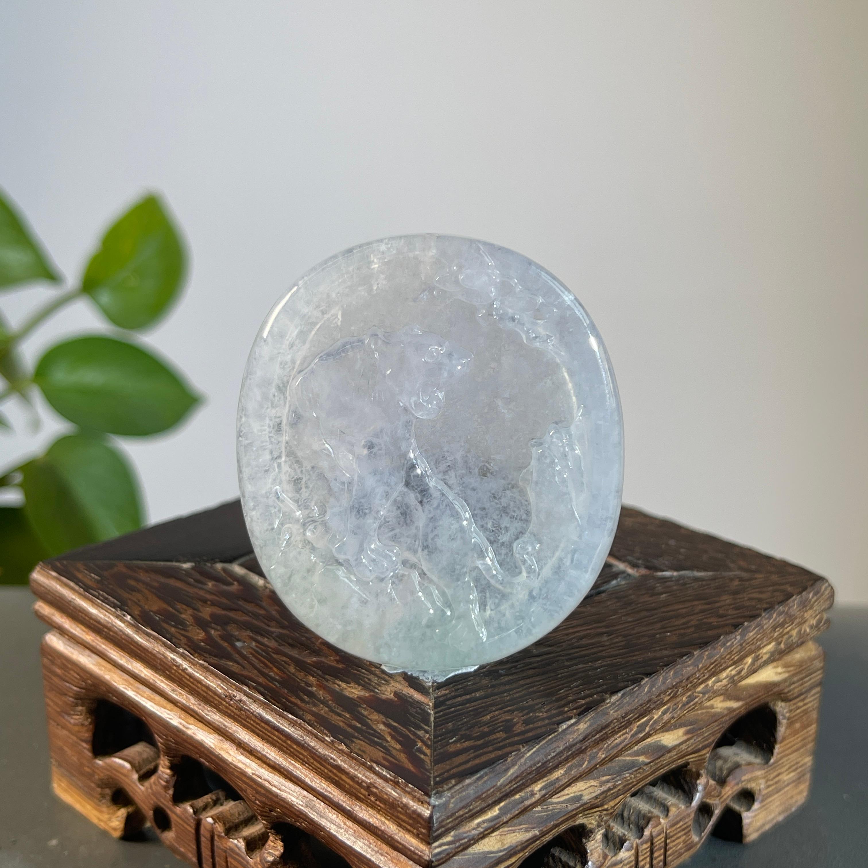 JXB01-127  天然缅甸翡翠A货  上山虎