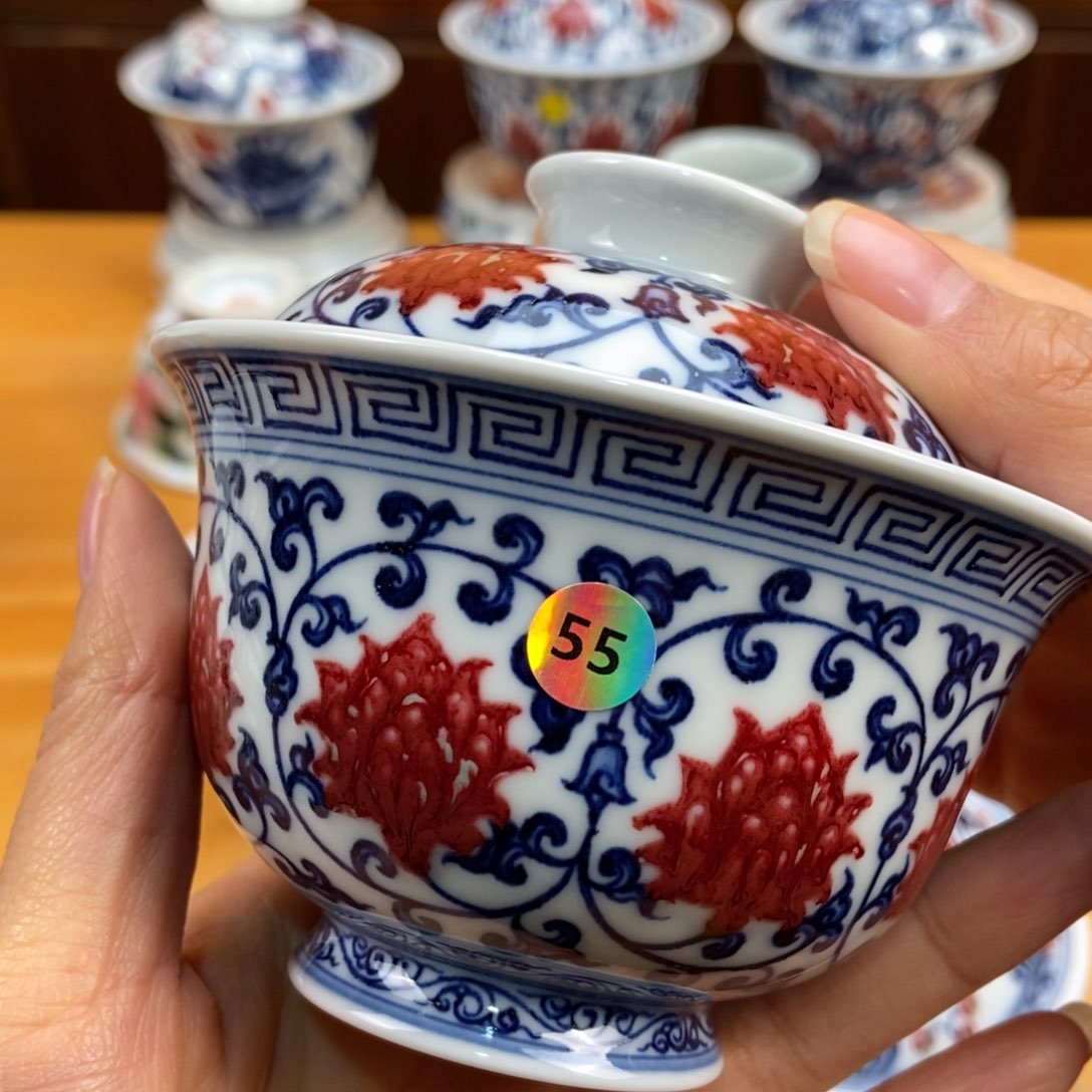 手绘现代茶具非古董