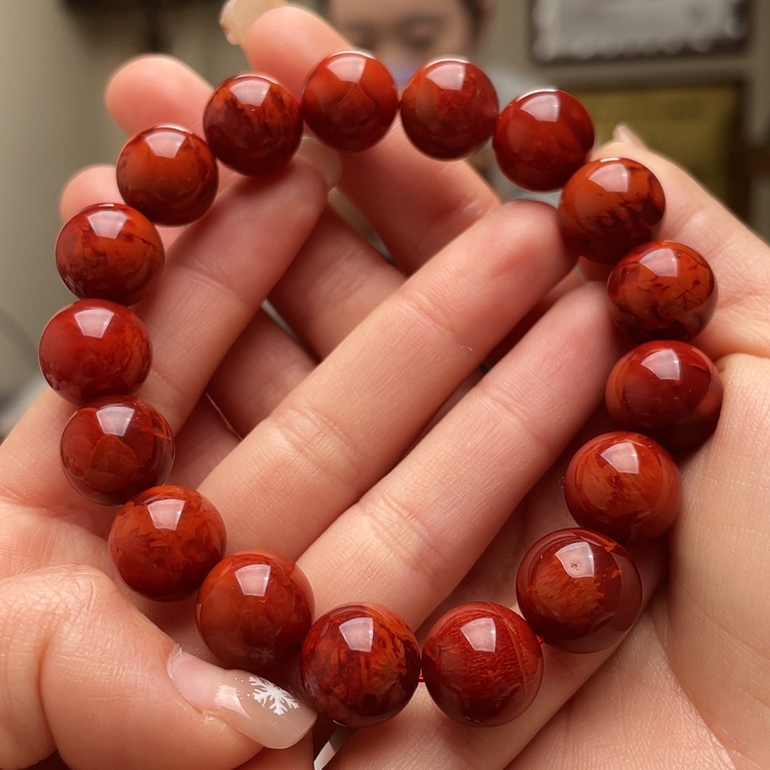 南红玛瑙手链未镶嵌