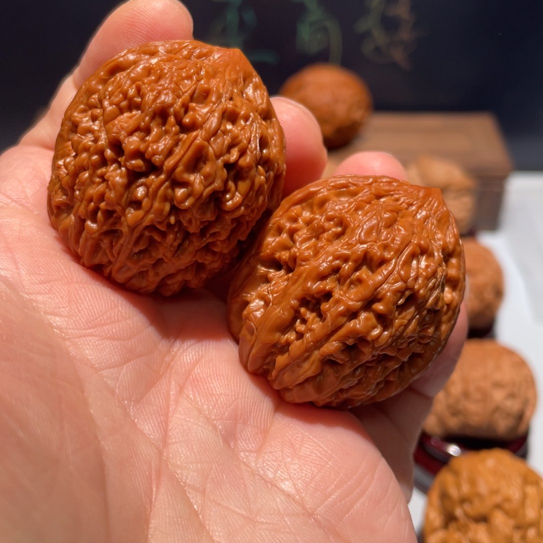 文玩核桃把件走*大蒜头35