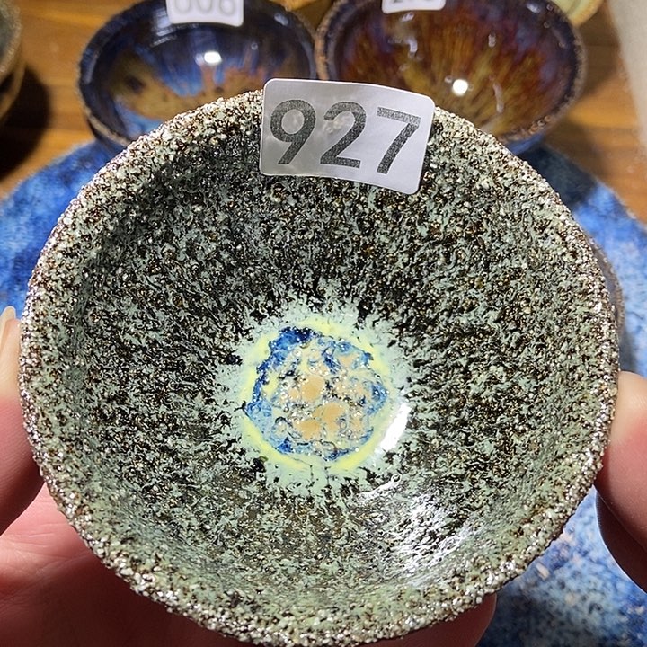 茶盏龙窑柴烧柴烧落灰