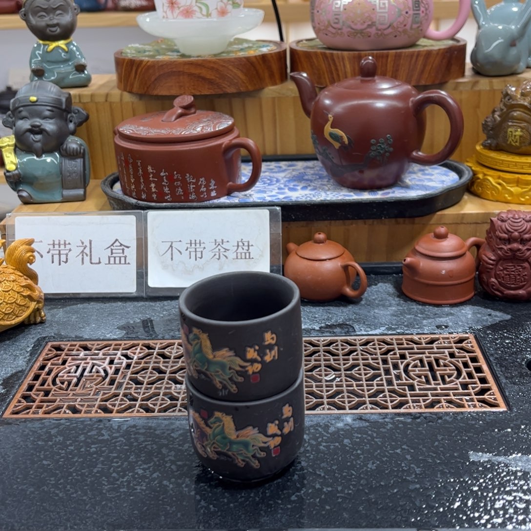 茶壶紫砂紫砂杯子6个