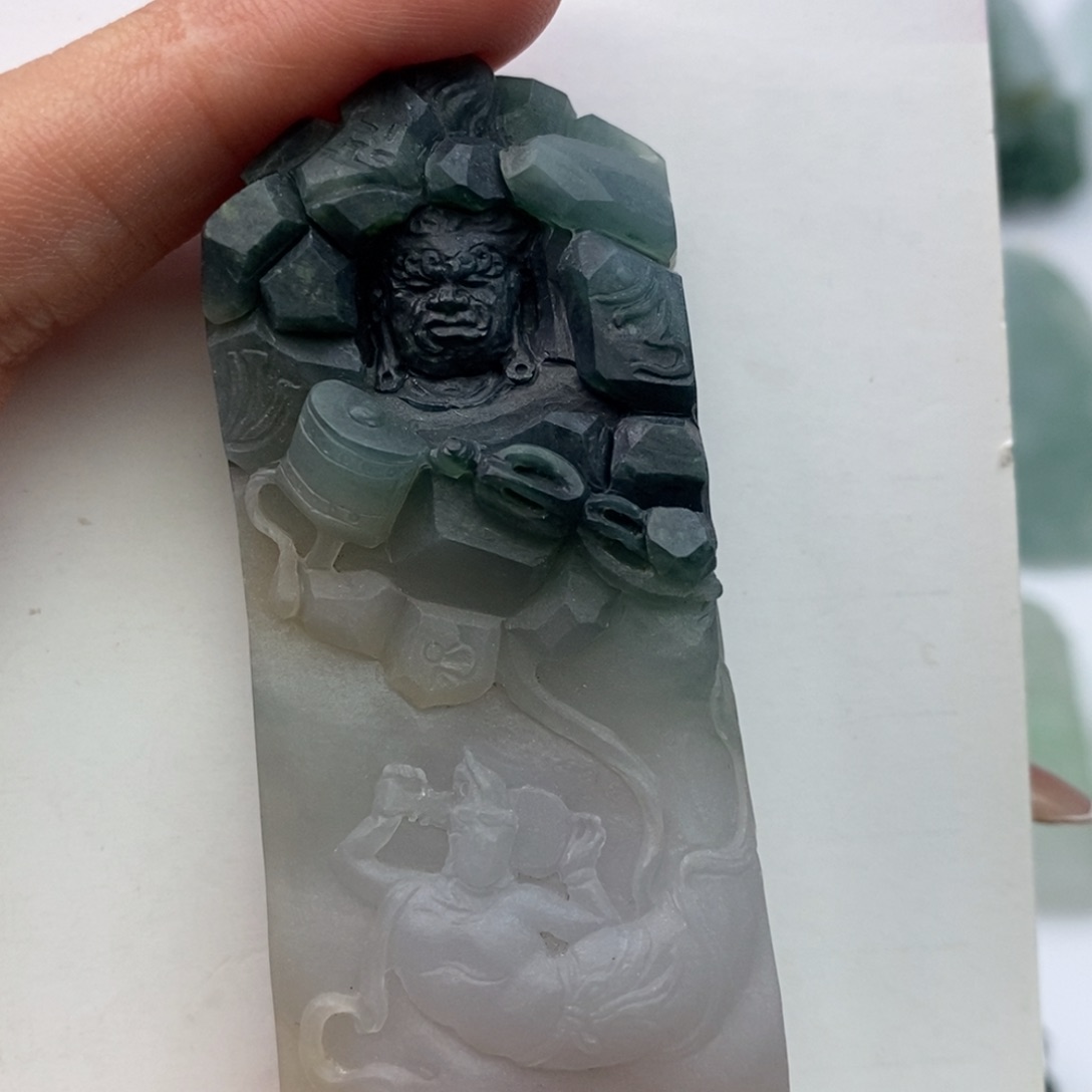 定制翡翠未镶嵌陈**.毛货无鉴赏期