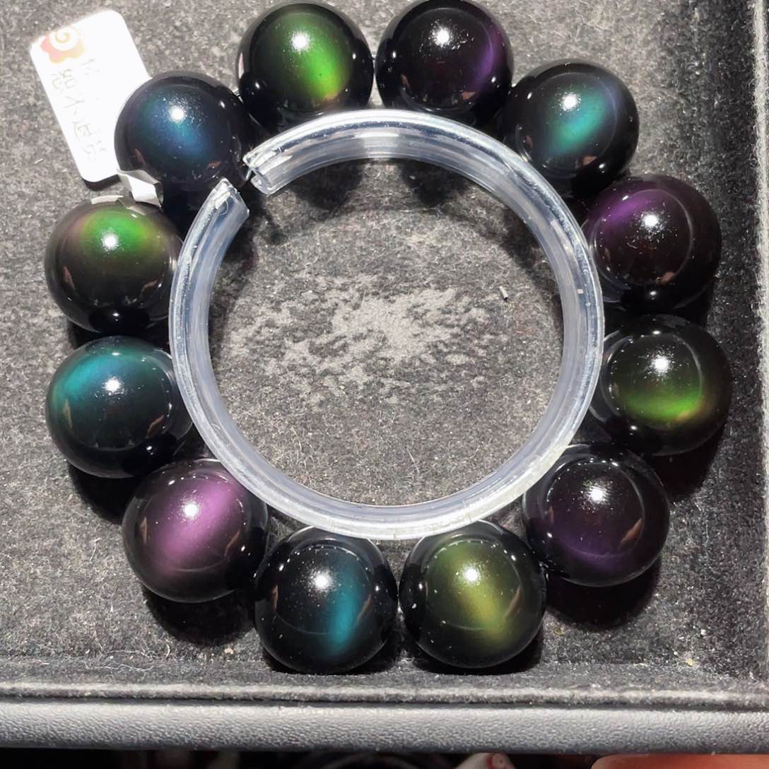 黑曜岩手链未镶嵌路*人