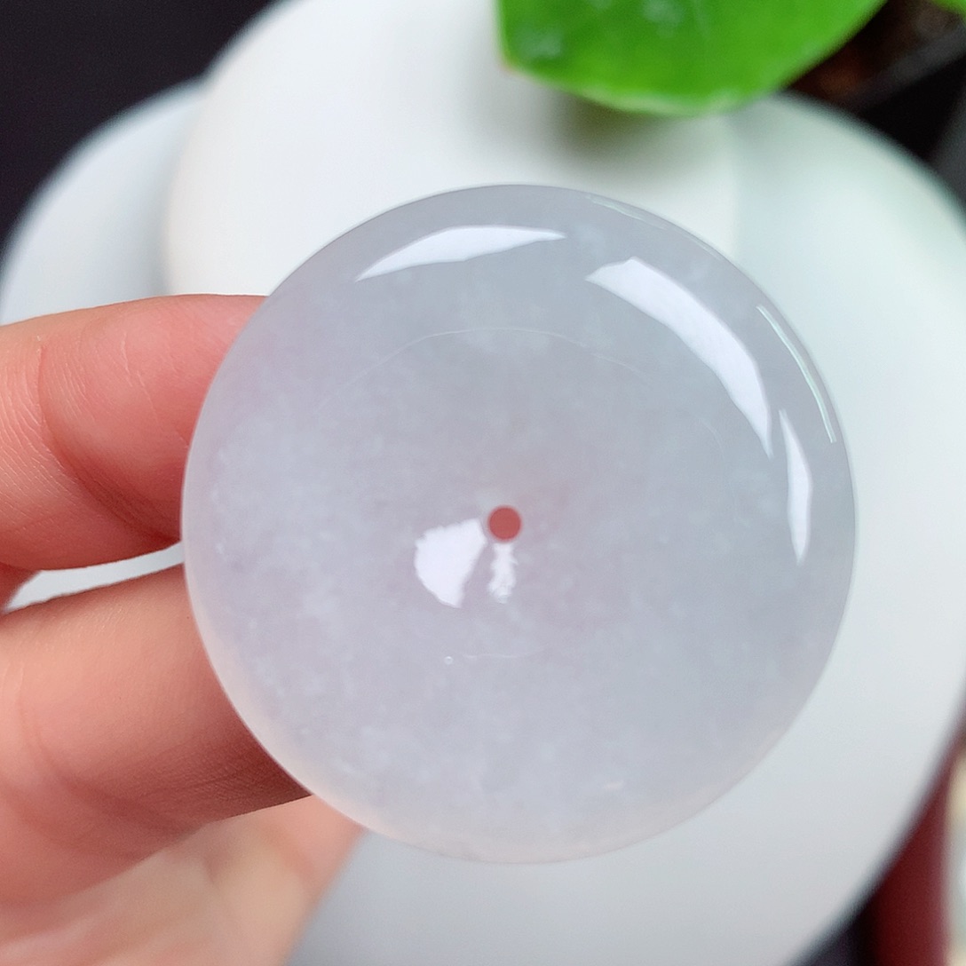 翡翠未镶嵌颈饰平安扣