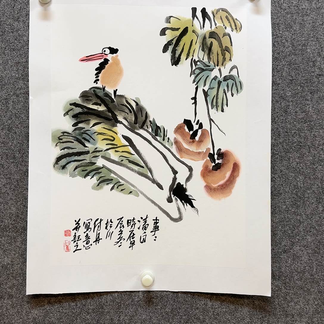 国画付丹老师手绘作品