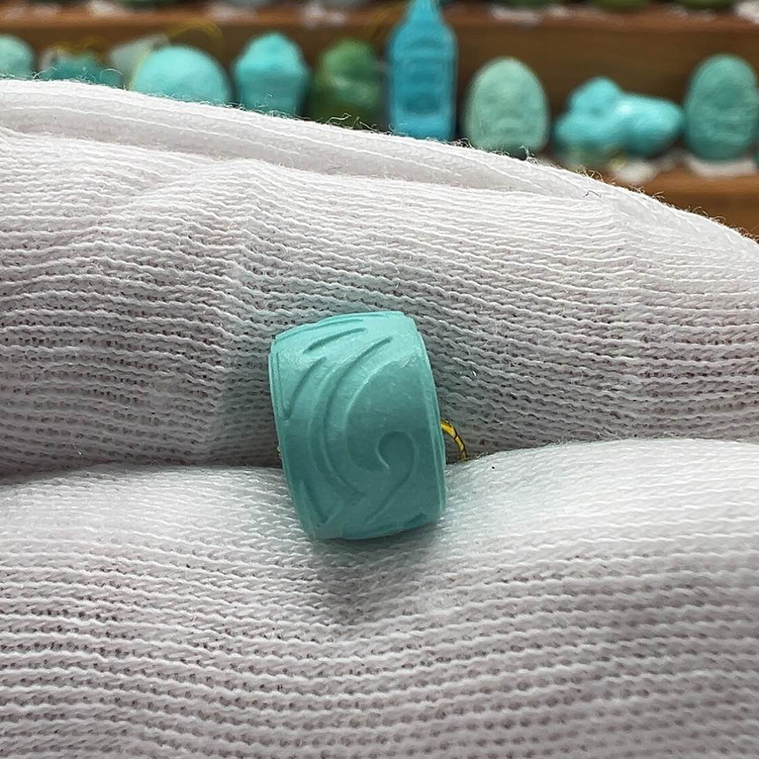 绿松石博古珠 未镶嵌