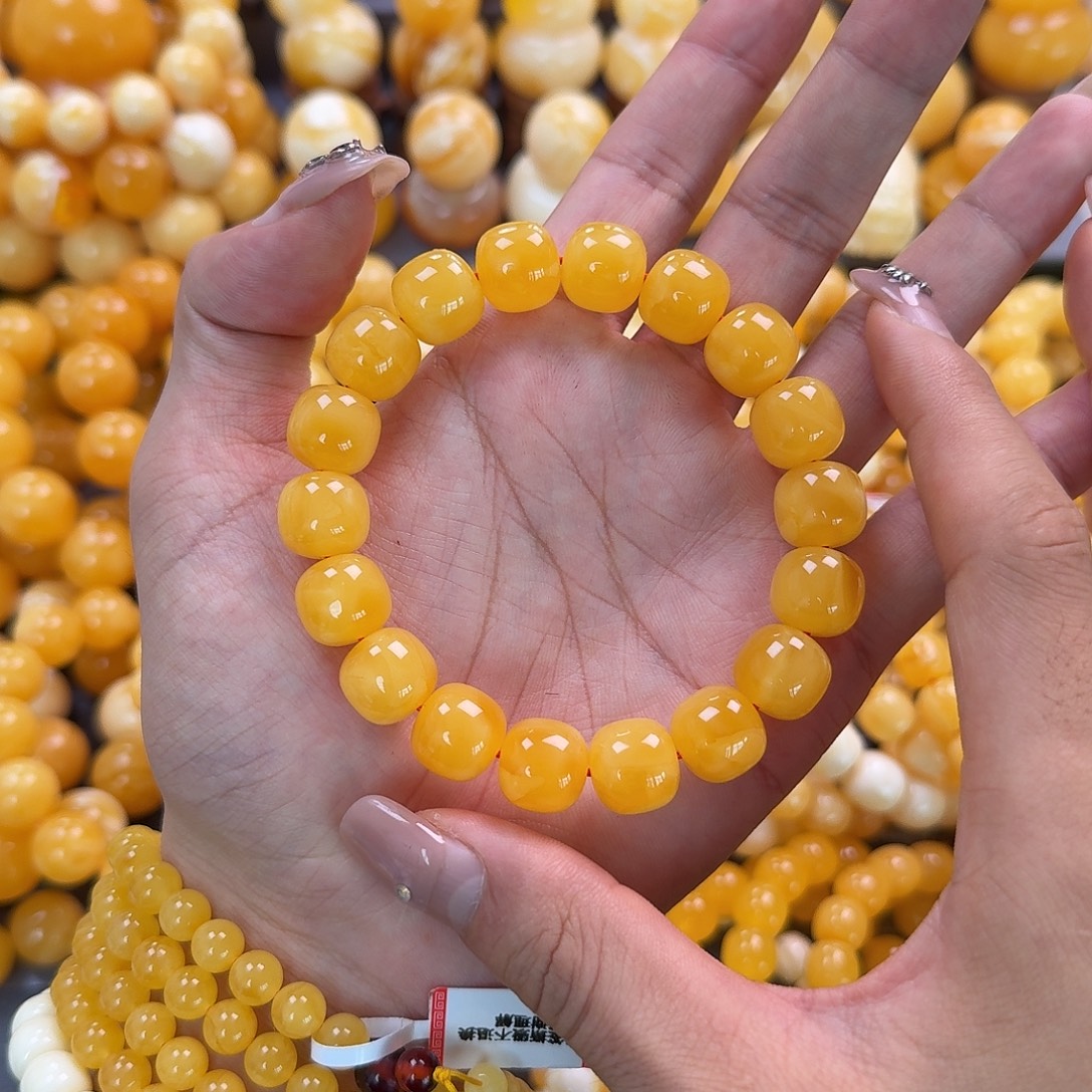 蜜蜡未镶嵌珠宝奇石同料13‘mm