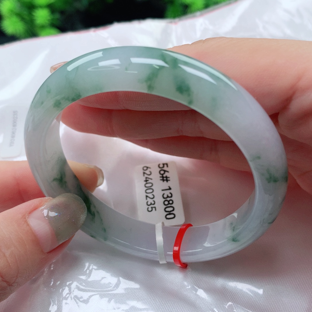 翡翠手镯未镶嵌56 圈缅甸天然A货