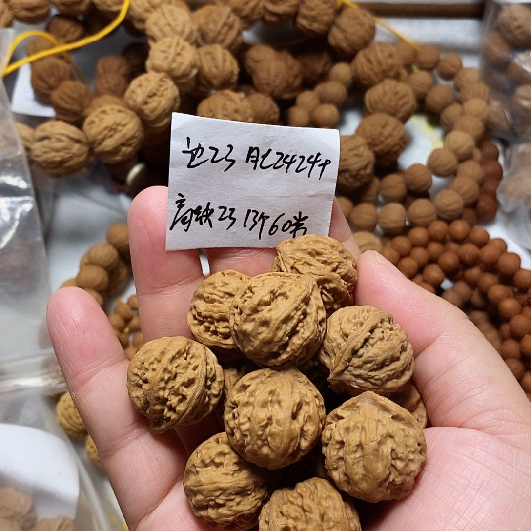 核桃手串/手链八棱绣球单圈