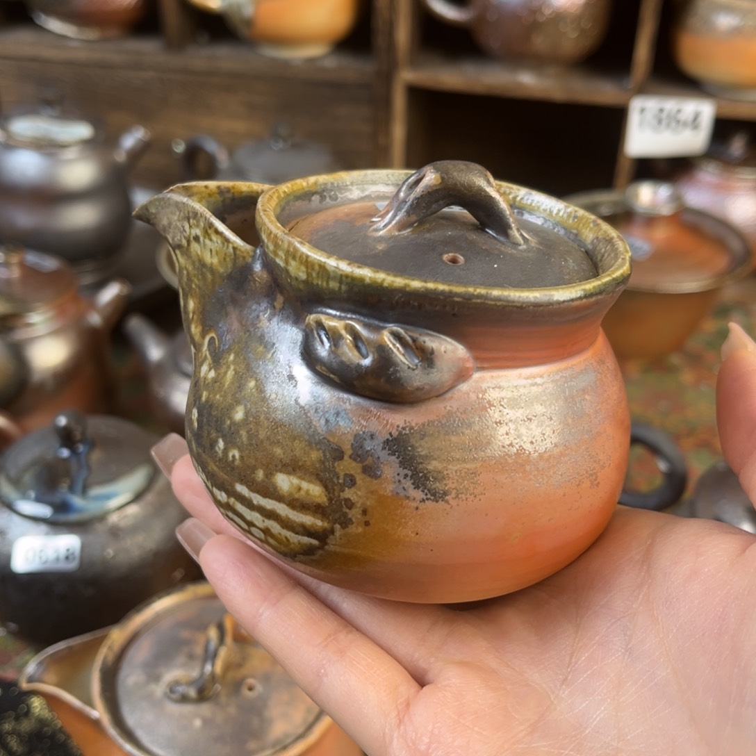 杯小*柴烧茶器中白宝瓶