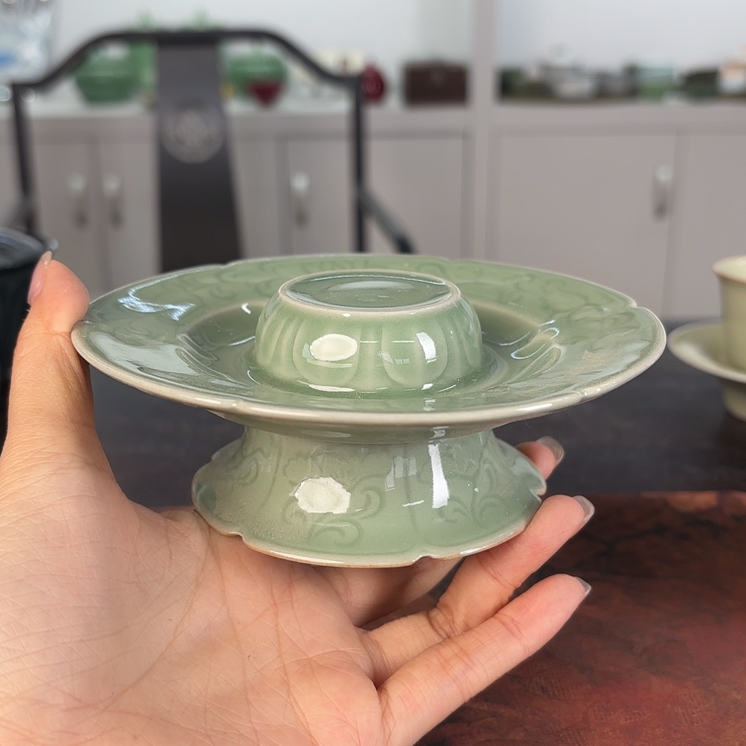 龙泉云间青瓷小米茶器