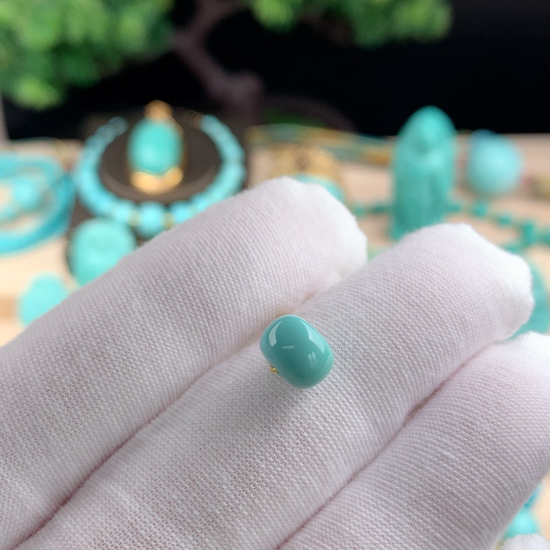 绿松石珠宝奇石卡8.5未镶嵌