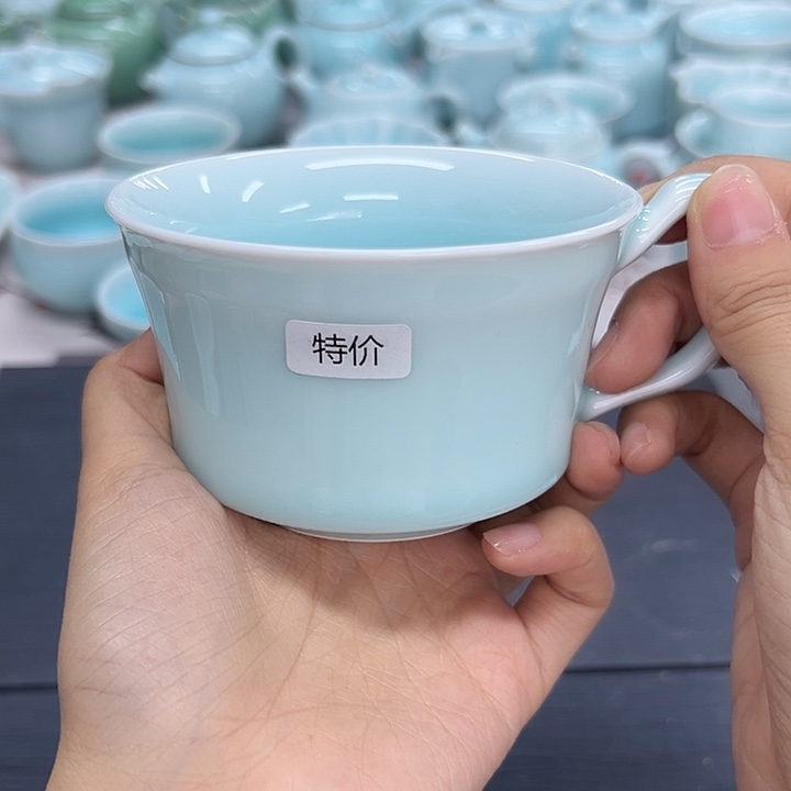 龙泉云间青瓷小米茶器