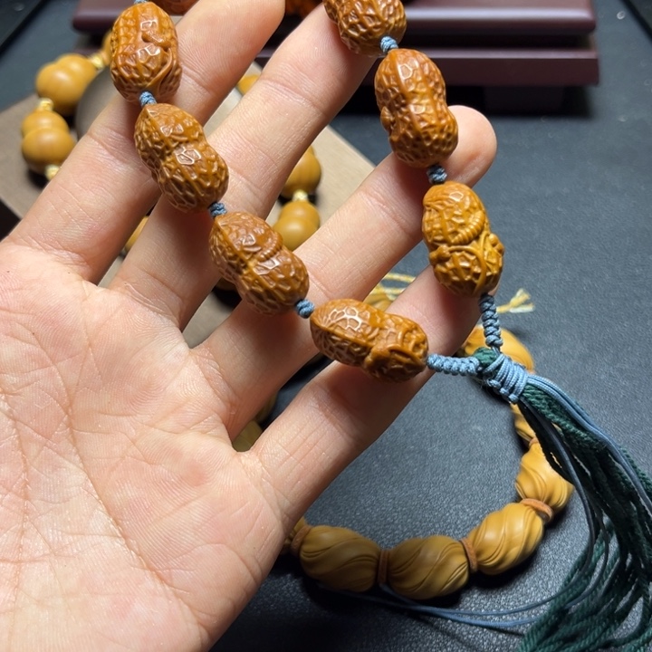 橄榄核手串/手链橄榄核雕花生
