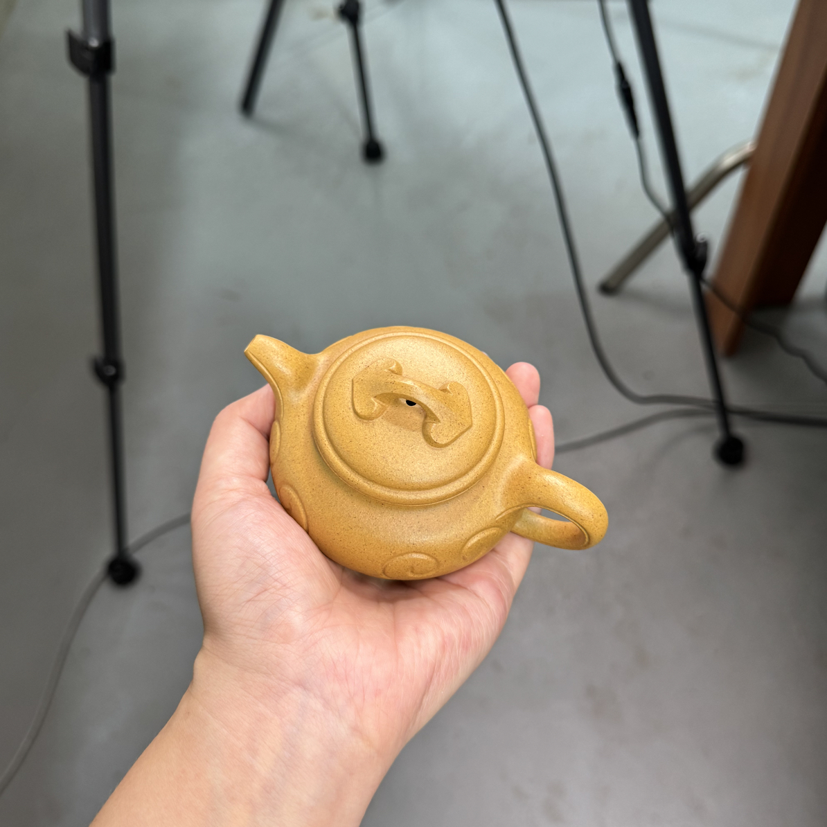 仿古如意 40目手工泥老宕口黄金段 半手工 180cc