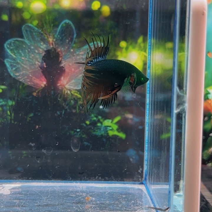 紫印母鱼我会有这么大