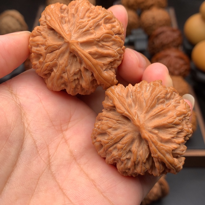 文玩核桃把件42苹果园有修