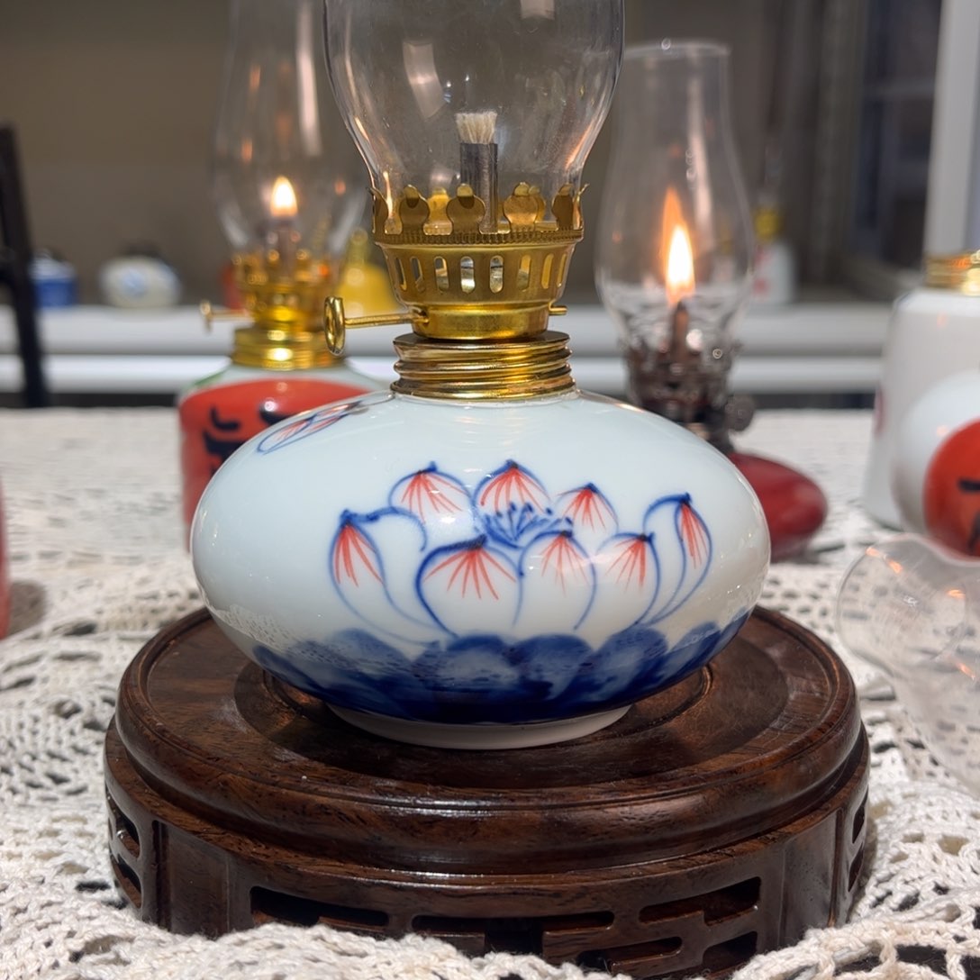 摆件景德镇陶瓷香薰灯