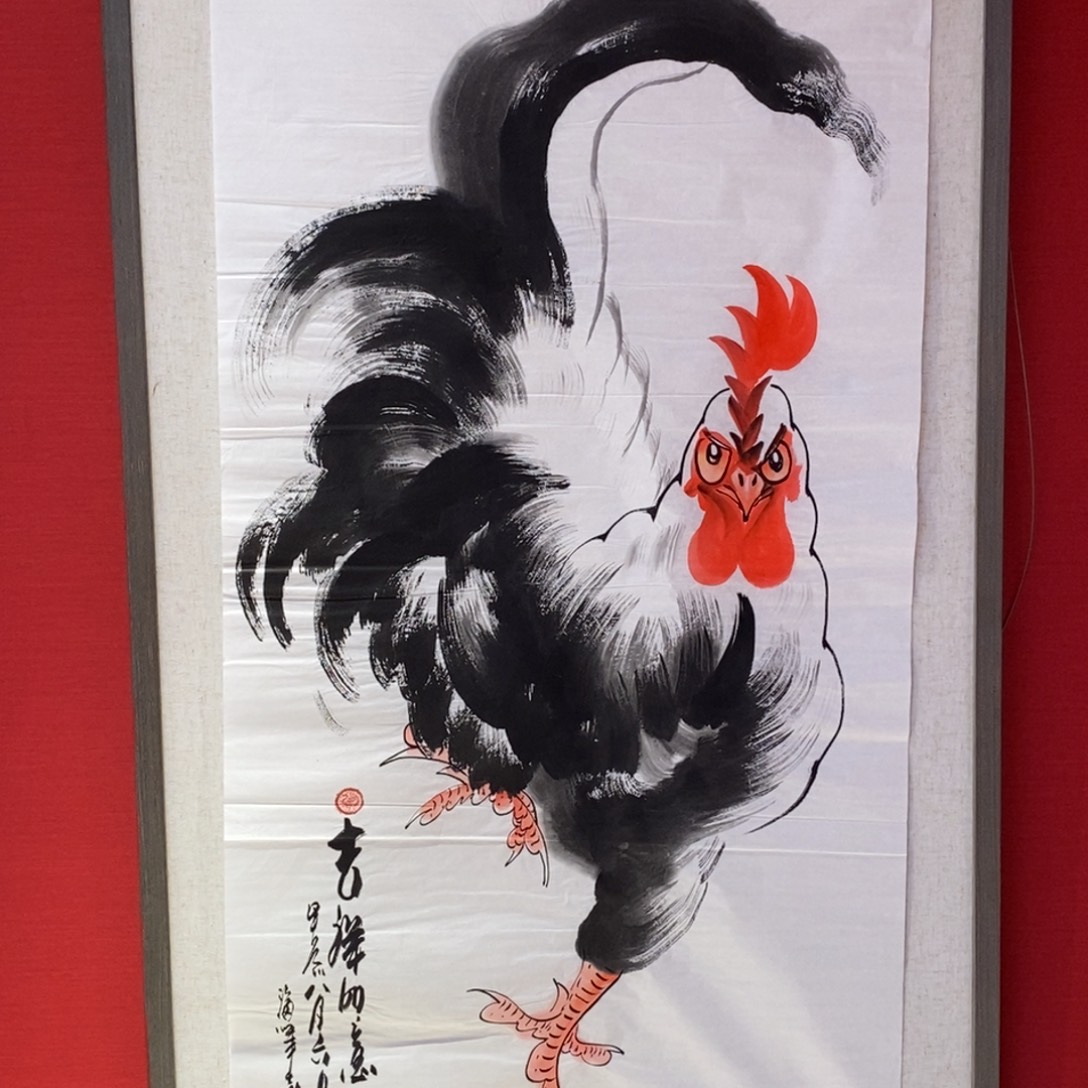 国画锦麟艺术新年三人联展笔会现场