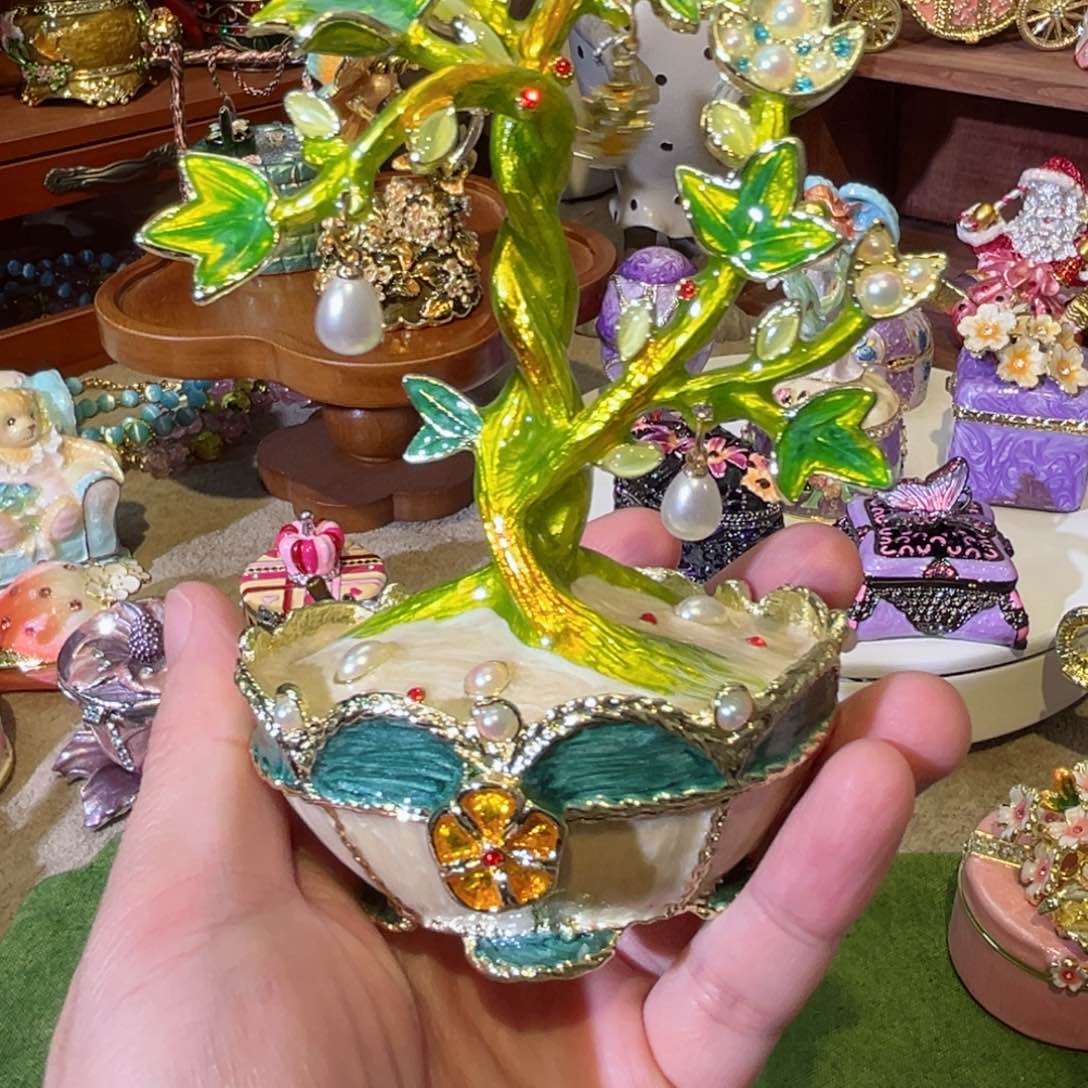 瓷片拉丝细闪釉水七宝烧珐琅彩首饰金属材质