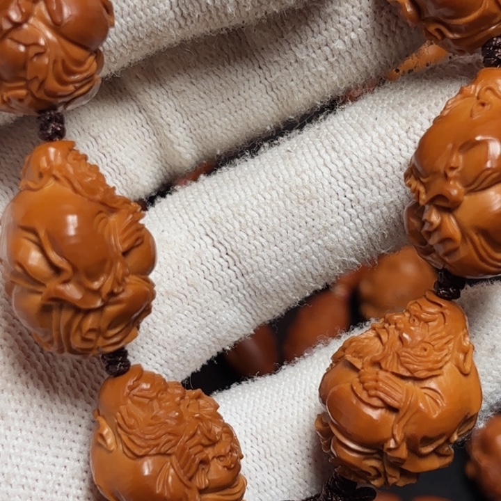 夕***沐橄榄核手串/手链1.9钟馗