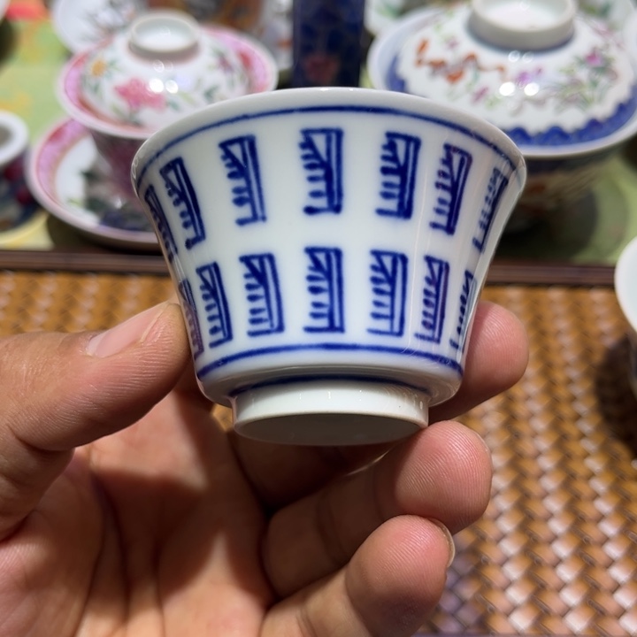 纯手绘精品盖碗杯