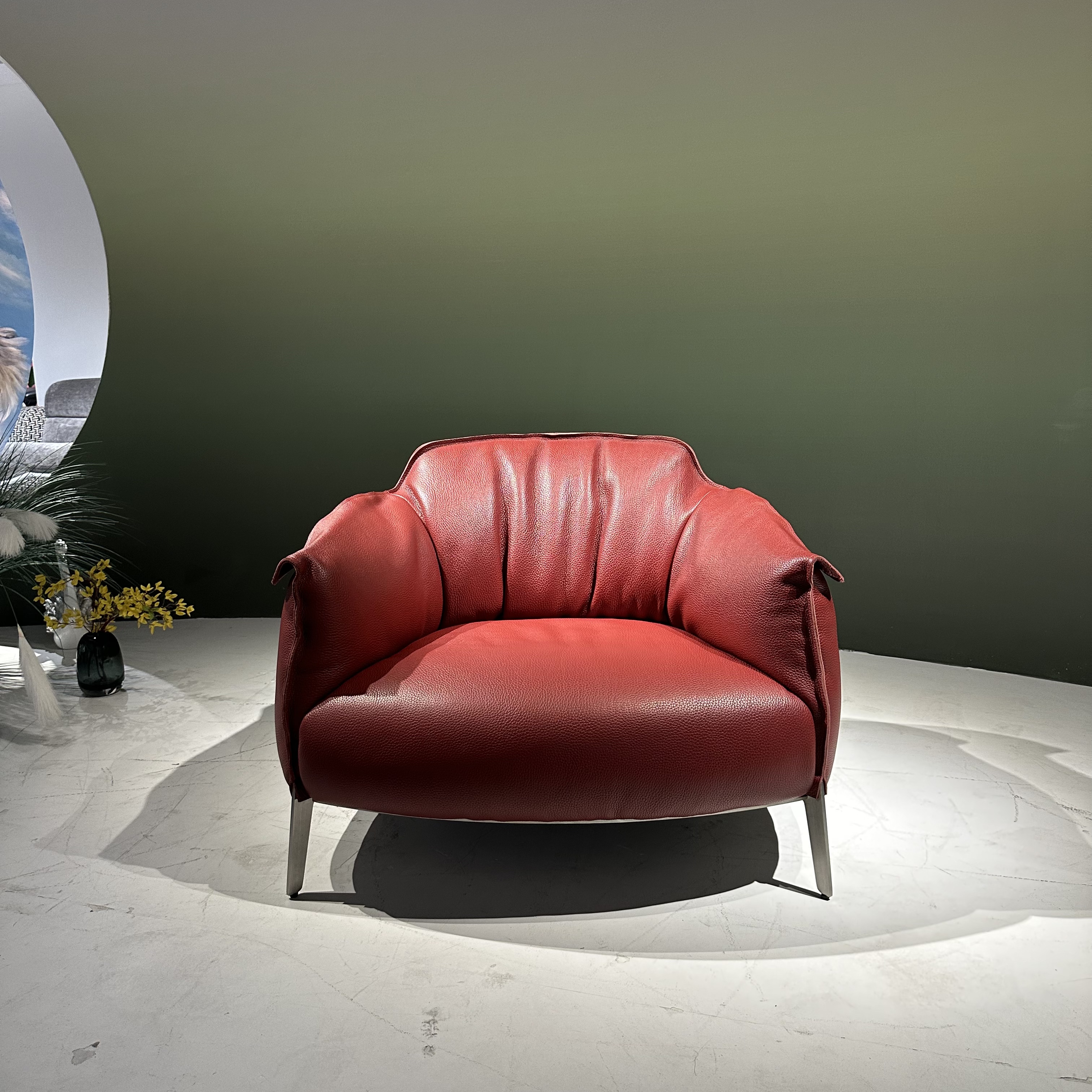 Archibald阿奇博尔德扶手椅单人沙发设计师款原版高定版厚皮沙发