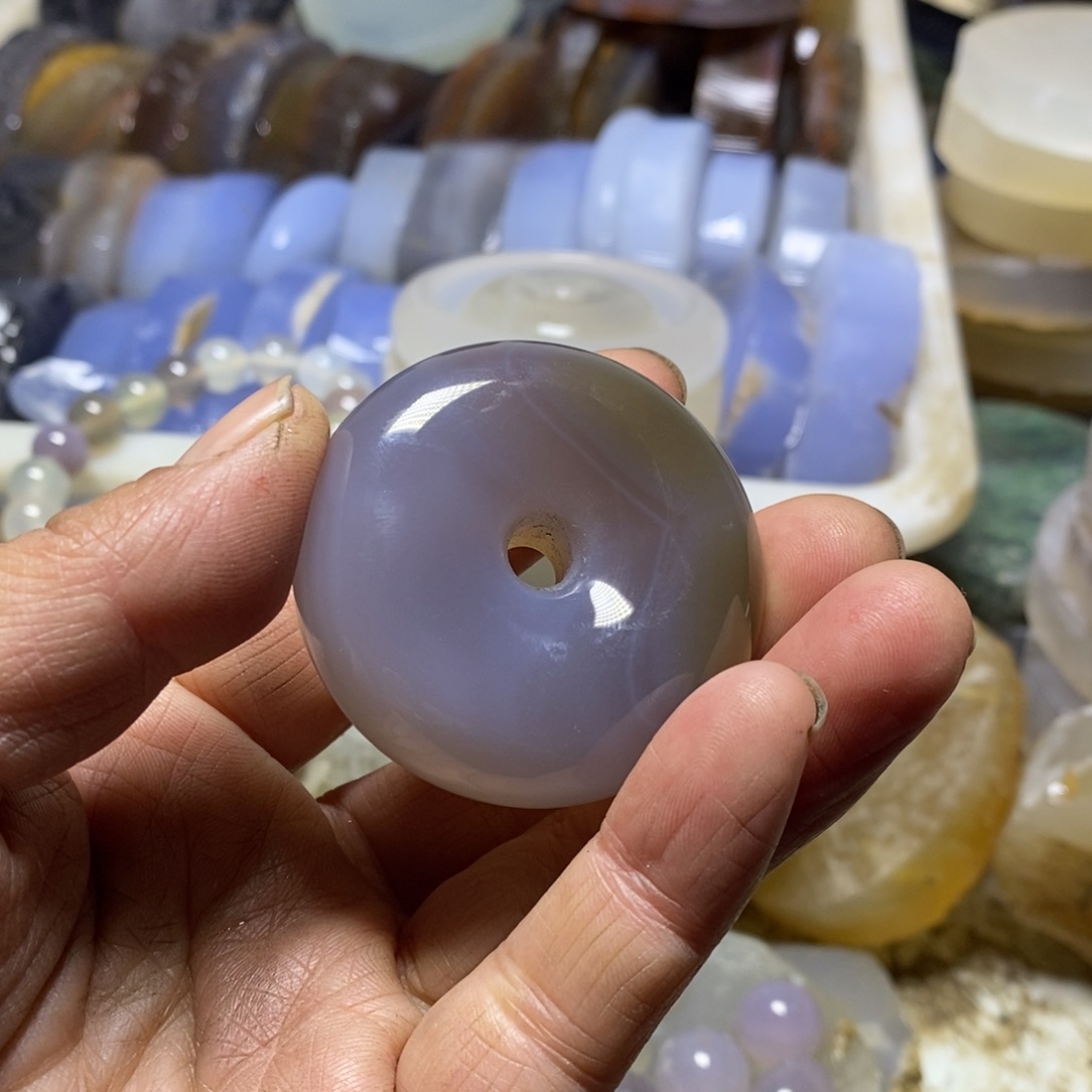 会***蛙玛瑙/玉髓合金笔搁