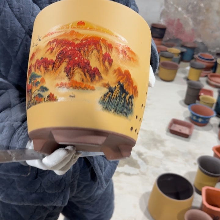 紫砂花盆紫砂花盆口径24