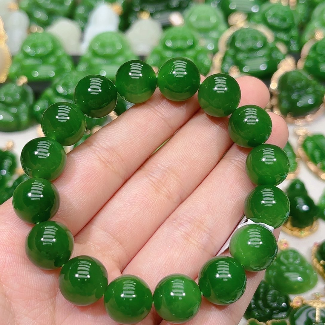 和田玉（碧玉）手串未镶嵌