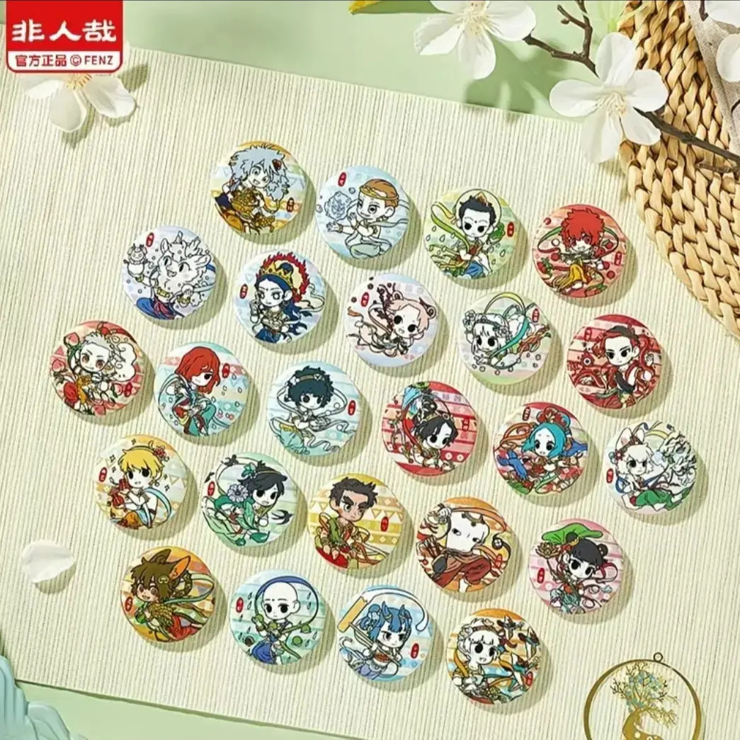 非人哉-四季笙歌全系列马口铁徽章小卡亚克力立牌冰箱贴盲盒