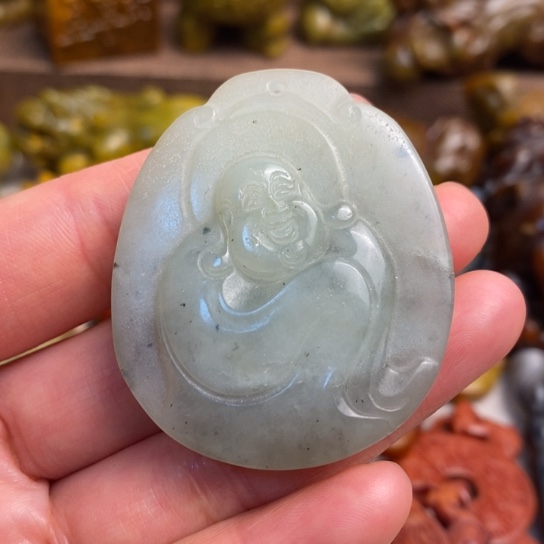 蛇纹石玉未镶嵌颈饰124