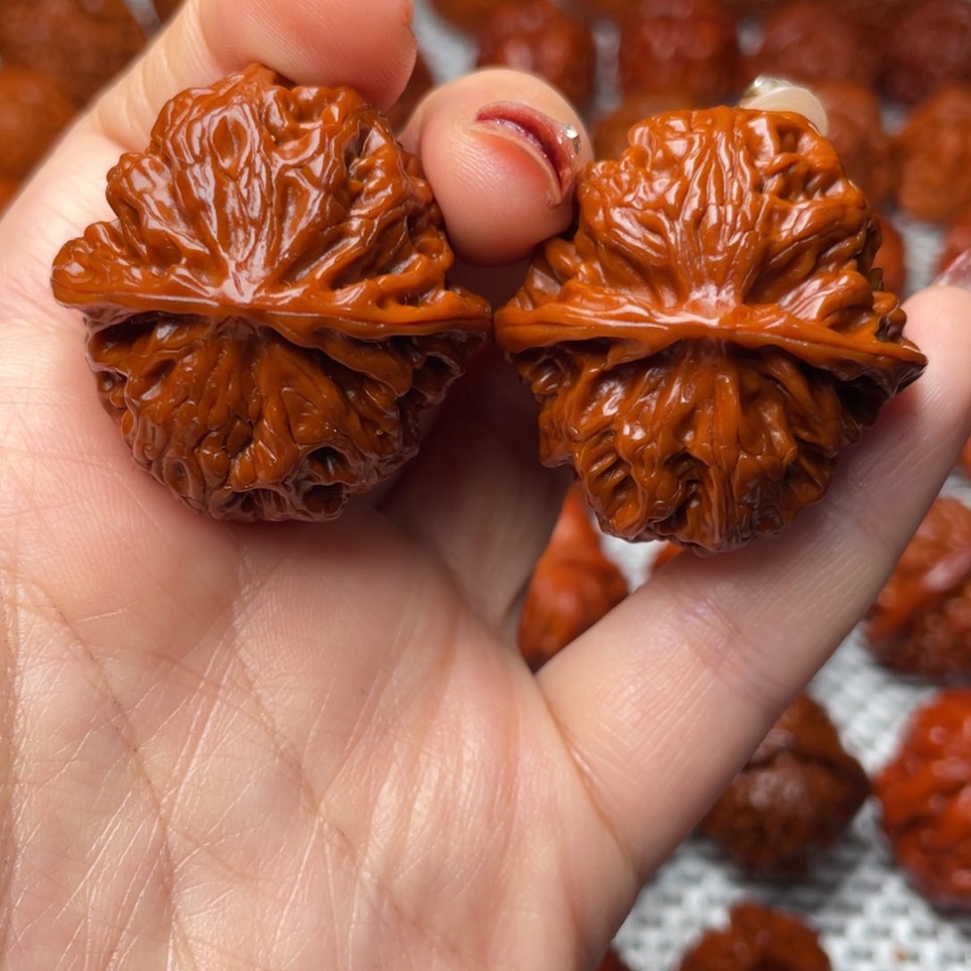 桃核吊坠文玩核桃 手把件 苹果圆 36