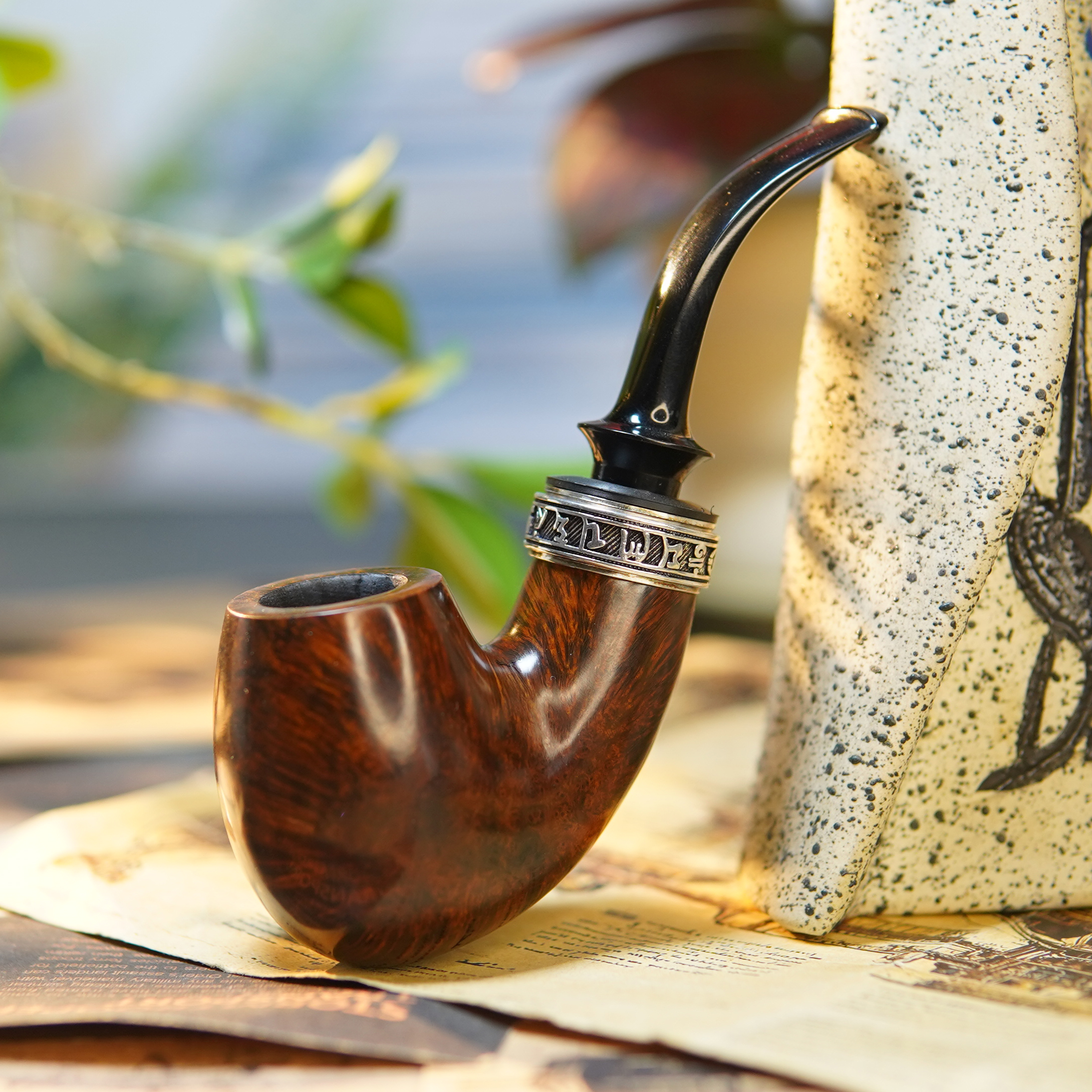 石楠木手工挂斗空腔大气室转轮