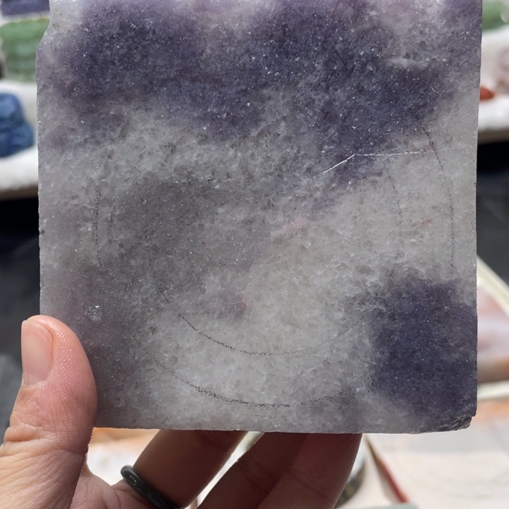 石英质玉未镶嵌定制冰紫