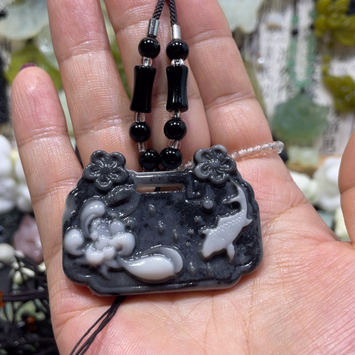 【闪购商品】岫玉未镶嵌颈饰64吊坠