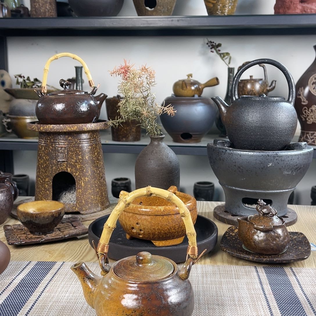 壶紫砂粗陶实用茶壶