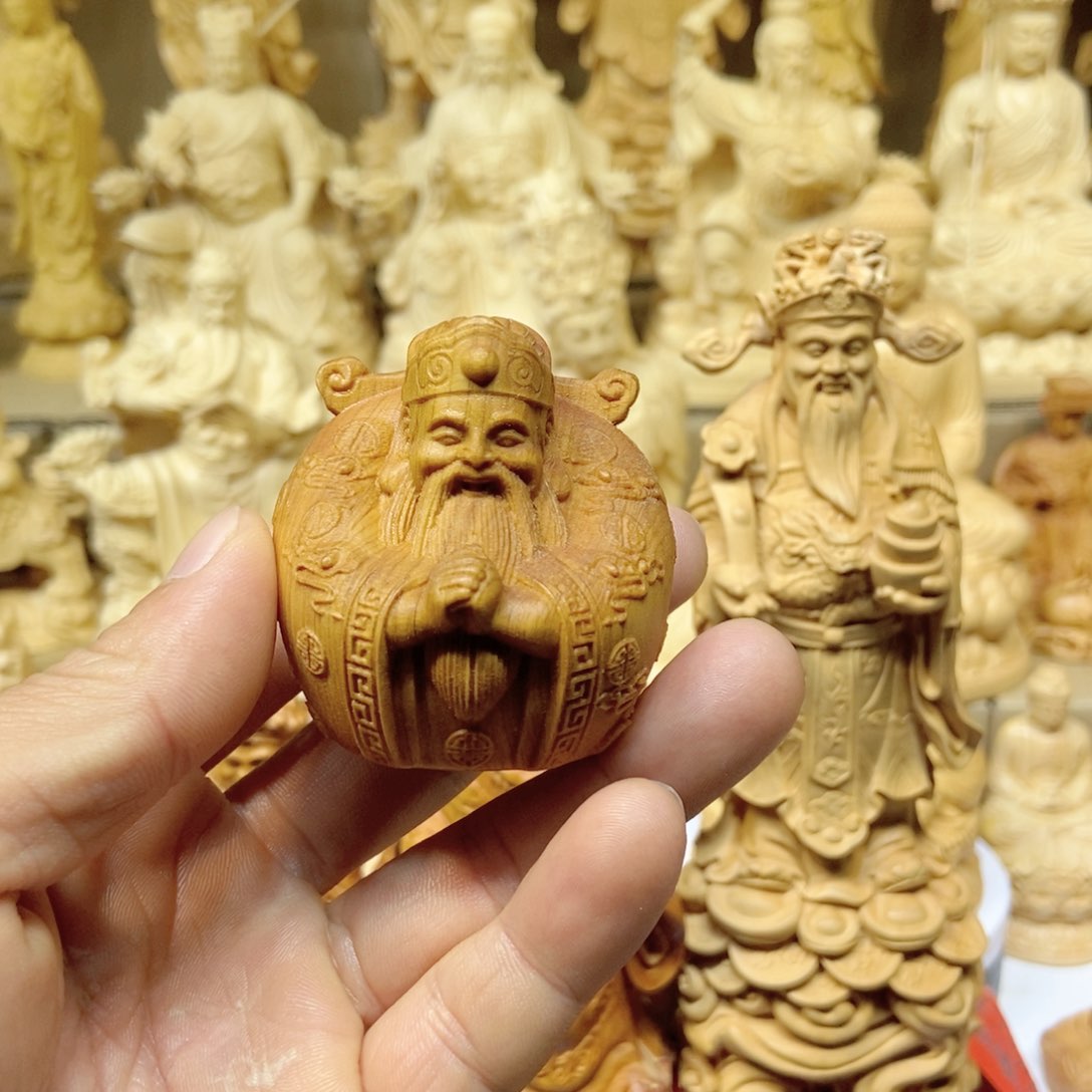柏木（崖柏）您****！5公分财神小摆件