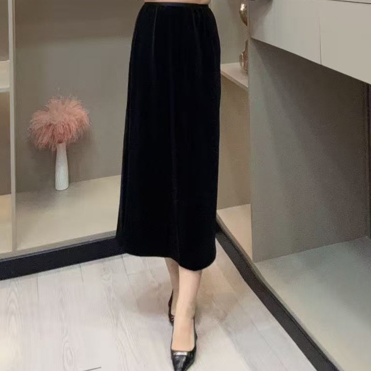 冬季半身裙-尊 628 时尚洋气高腰显瘦长款半身裙胖MM大码女装新款