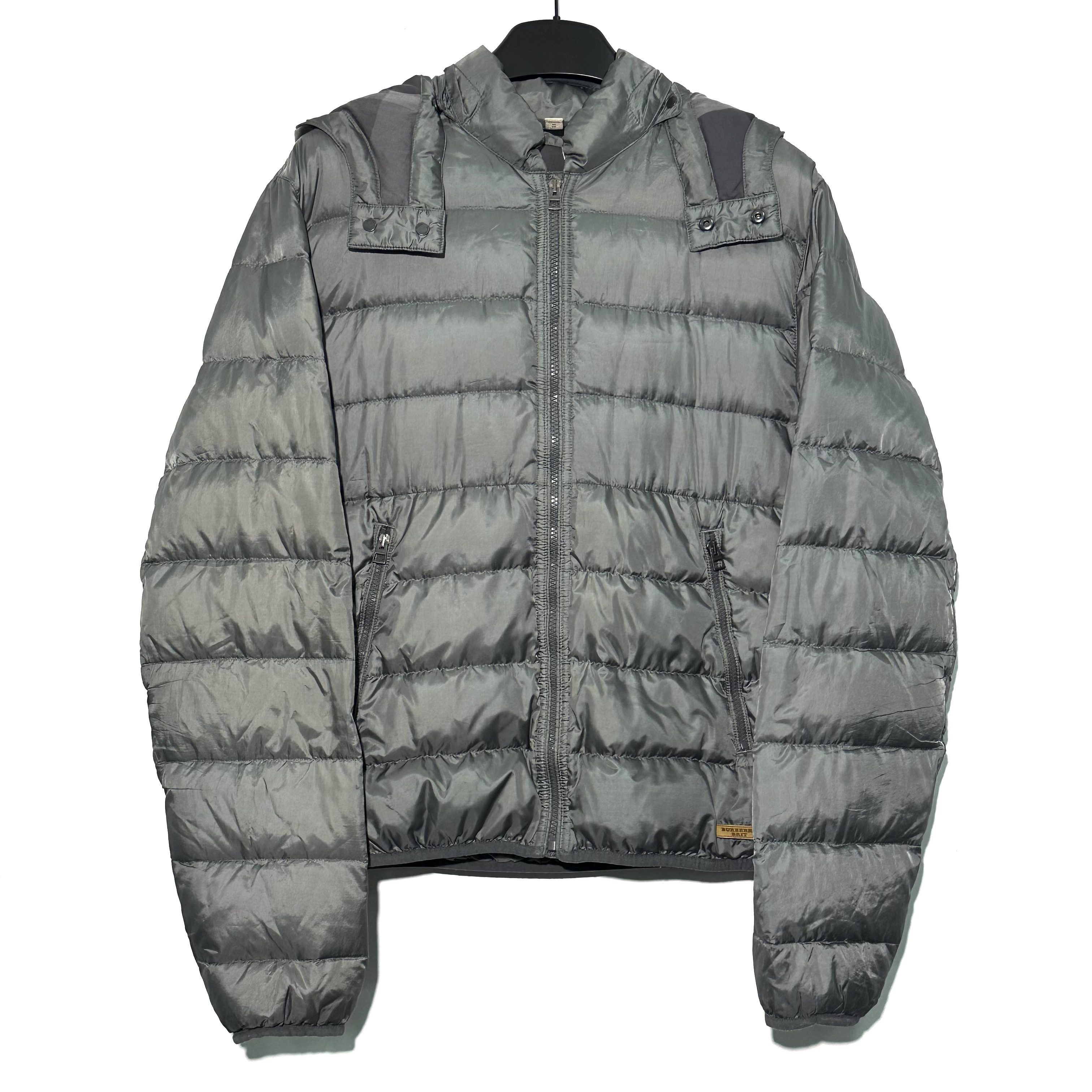 99新 BURBERRY/博柏利 XL码 灰色羽绒服外套 0693
