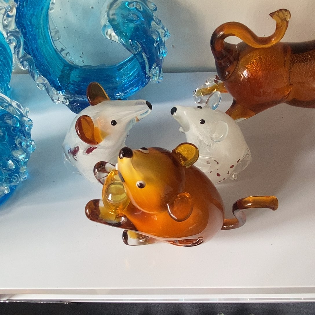 宝***贝琉璃琉璃老鼠三个