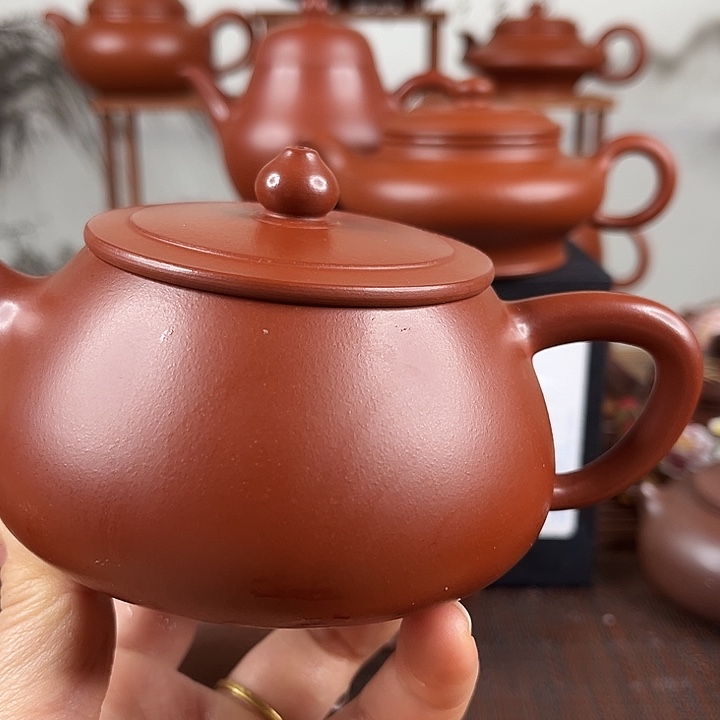 黄***钱茶壶紫砂微瑕处理
