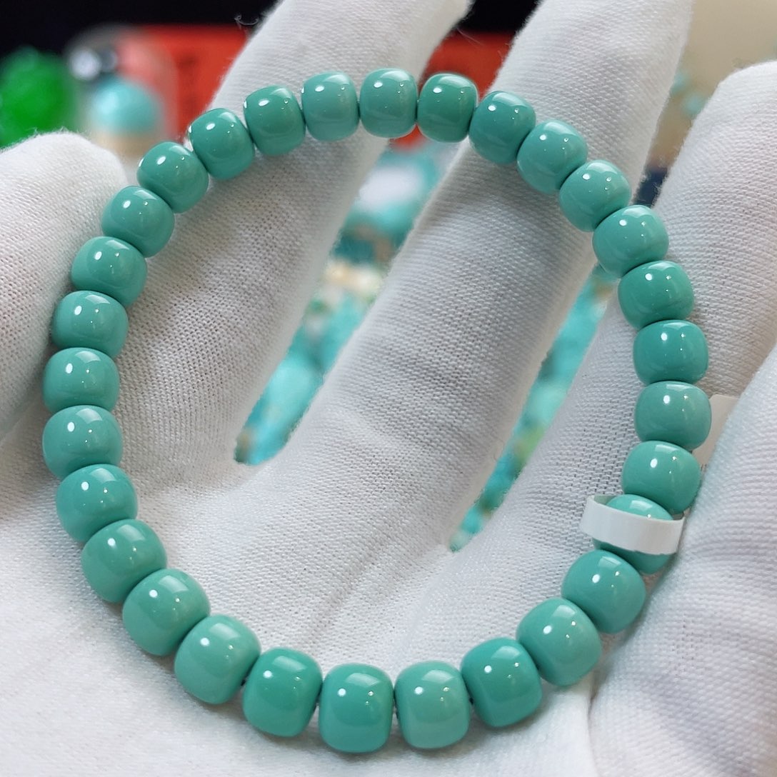 绿松石珠宝奇石未镶嵌尺寸7圈口16