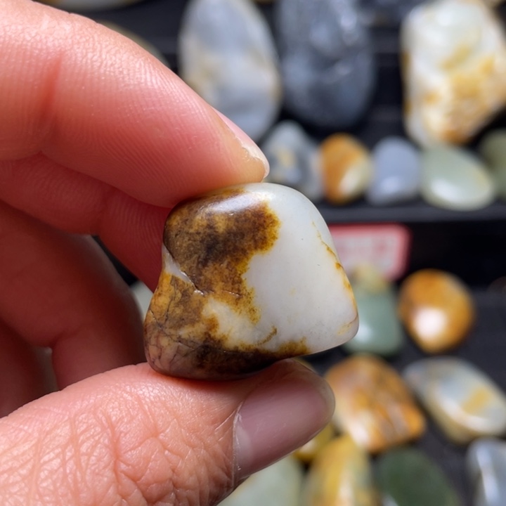 和田玉未镶嵌挂件36