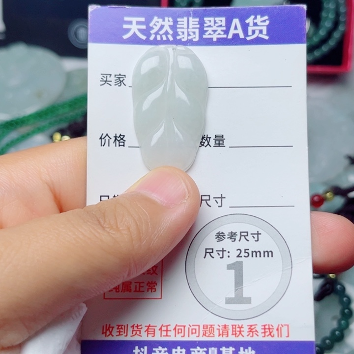 颈饰未镶嵌翡翠挂件