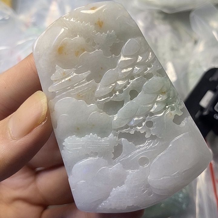 翡翠未镶嵌颈饰天然翡翠A货