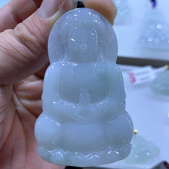 翡翠颈饰未镶嵌天然翡翠A货吊坠