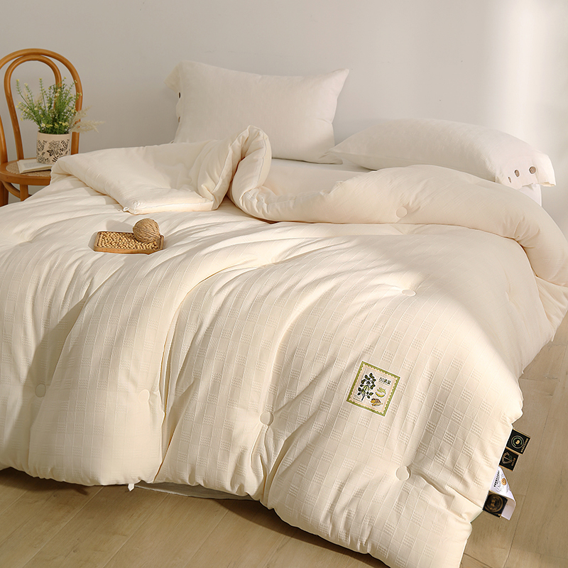 【秘境家纺】柔豆！水洗全棉大豆纯棉被芯春秋四季被子加厚冬被芯